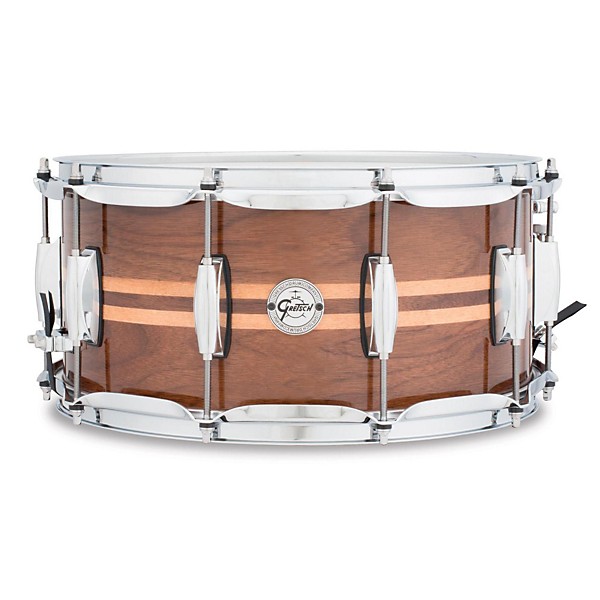 Gretsch Drums Silver Series Walnut Snare Drum with Maple Inlay 14