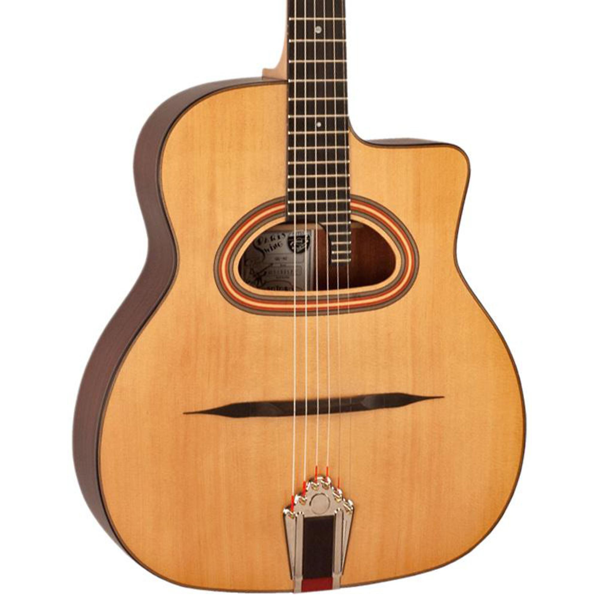 Open Box Paris Swing Model 42 D-Hole Gypsy Jazz Acoustic Guitar