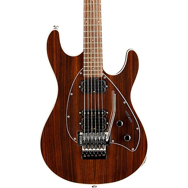 Ernie Ball Music Man Steve Morse Y2D Signature Electric Guitar with Floyd Rose Natural Rosewood Rosewood Neck & Fretboard