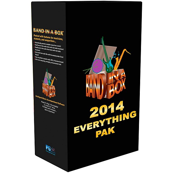 PG Music Band-in-a-Box 2014 EverythingPAK (Win-Portable Hard Drive)