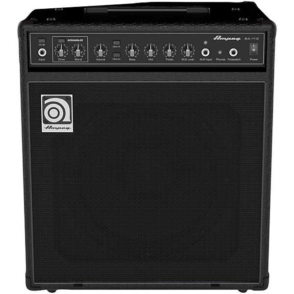 Ampeg アンペグ BA-112 V2 ベース用コンボアンプ オーバードライブ Restock Ampeg BA112V2 1x12 Bass Combo Amplifier | Guitar Center