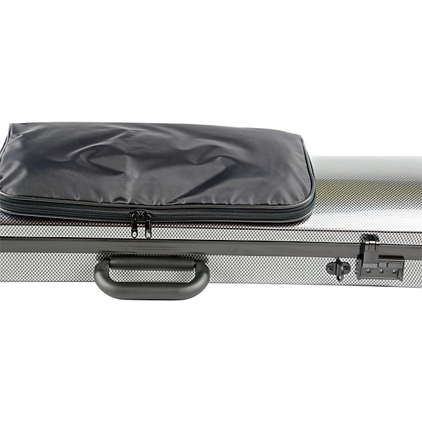 Open Box Bam 2011XL Hightech Oblong Violin Case with Pocket Level 1 Silver Carbon