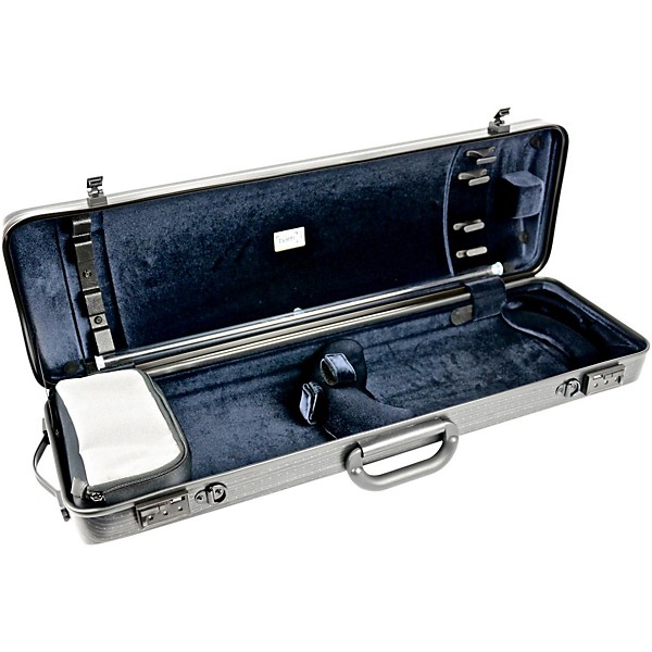 Bam 2001XL Hightech Oblong Violin Case without Pocket Black Lazure