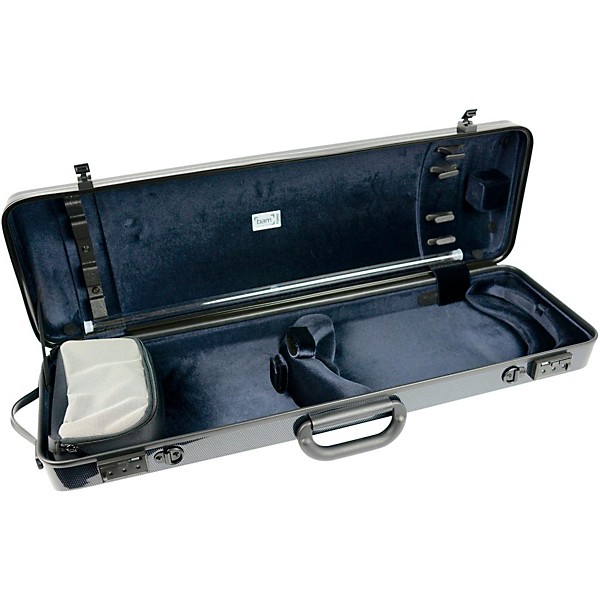 Bam 2001XL Hightech Oblong Violin Case without Pocket Black Carbon