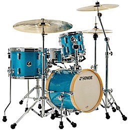 Open Box SONOR Martini 4-Piece Shell Pack Level 2 Turquoise Galaxy Sparkle 888365526829