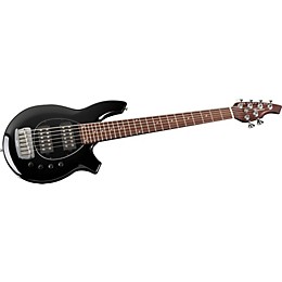 Ernie Ball Music Man Bongo 6 HH Electric Bass Guitar with All Rosewood Neck Black