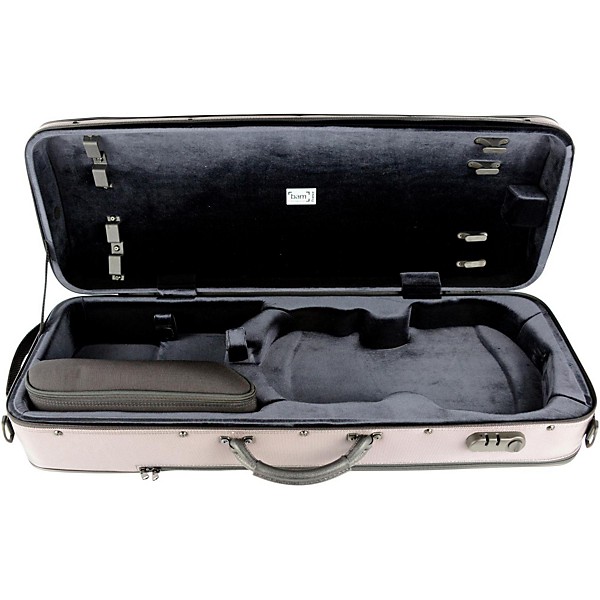 Bam 5140S Stylus 15-3/4" Oblong Viola Case Gray and Silver