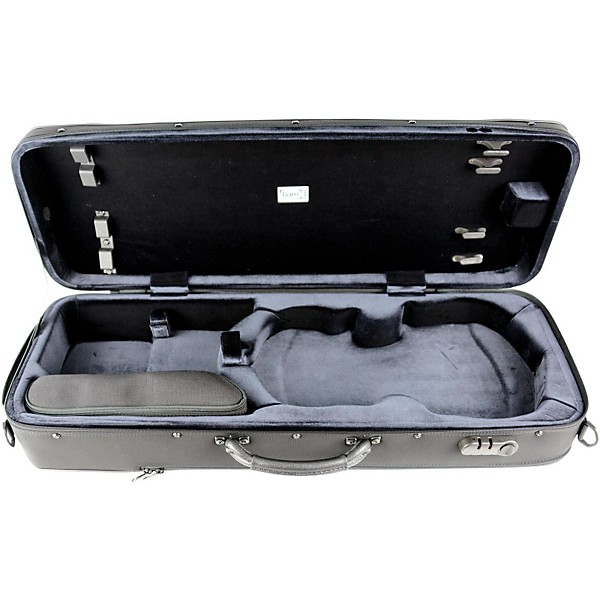 Bam 5140S Stylus 15-3/4" Oblong Viola Case Black and Silver