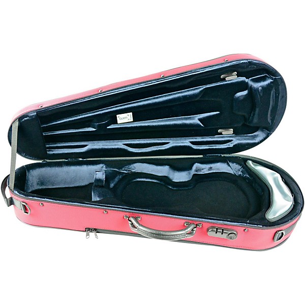 Bam 5101S Stylus Contoured Viola Case Burgundy and Silver