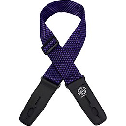 Lock-It Straps 2" Poly Patented Locking Technology Guitar Strap Purple Checkers