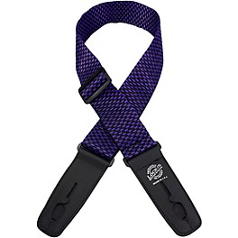 Lock-It Straps 2" Poly Patented Locking Te... Lock-It Straps 2" Poly Patented Locking Technology Guitar Strap Purple Checkers