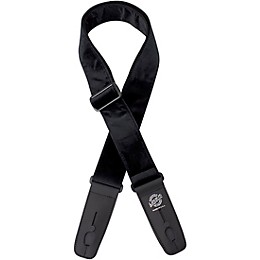 Lock-It Straps 2" Crushed Velvet Locking Guitar Strap Black