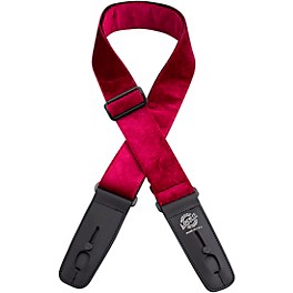 Lock-It Straps 2" Crushed Velvet Locking Guitar Strap Red Lock-It Straps 2" Crushed Velvet Locking Guitar Strap Red