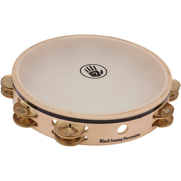 Black Swamp Percussion Overture Series 10" Tambourine Double Row With Remo Head Brass TDOV