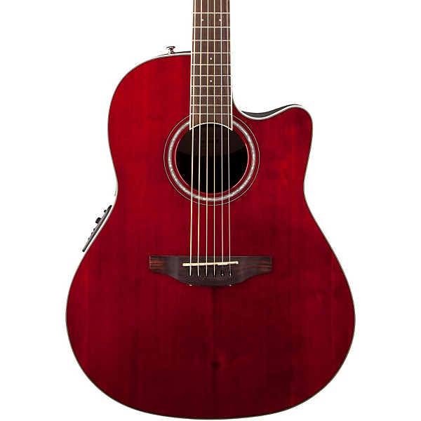 Open Box Ovation Celebrity Standard Mid-Depth Cutaway Acoustic-Electric Guitar Level 2 Ruby Red 888365938134