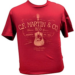 Martin D28 Logo T-Shirt Cardinal XL