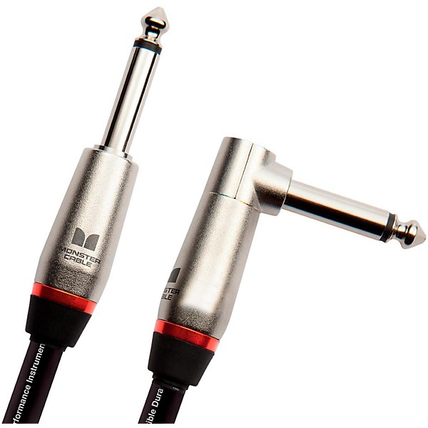 Monster Cable Performer 600 1/4" Angled to Straight Instrument Cable 3 ft.