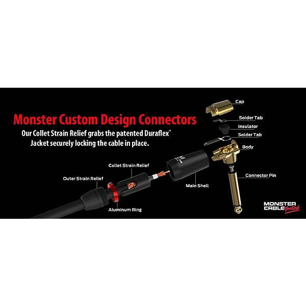 Monster Cable Monster Bass 1/4" Straight to Straight Instrument Cable 21 ft.