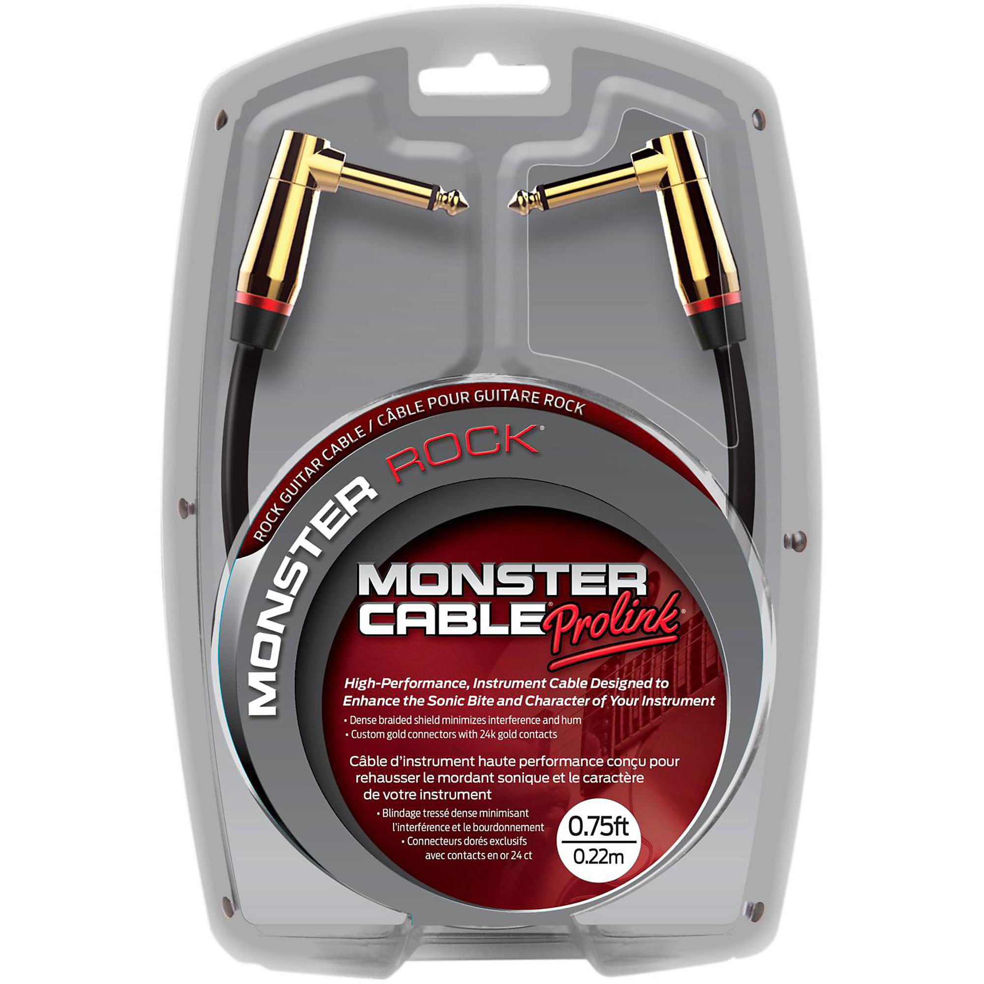 Open Box Monster Cable Monster Rock 1/4 Inch Dual Angled