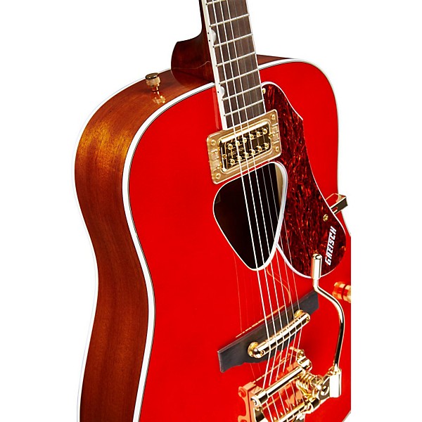 Open Box Gretsch Guitars G5034TFT Rancher Dreadnought Acoustic Guitar Level 1 Savannah Sunset