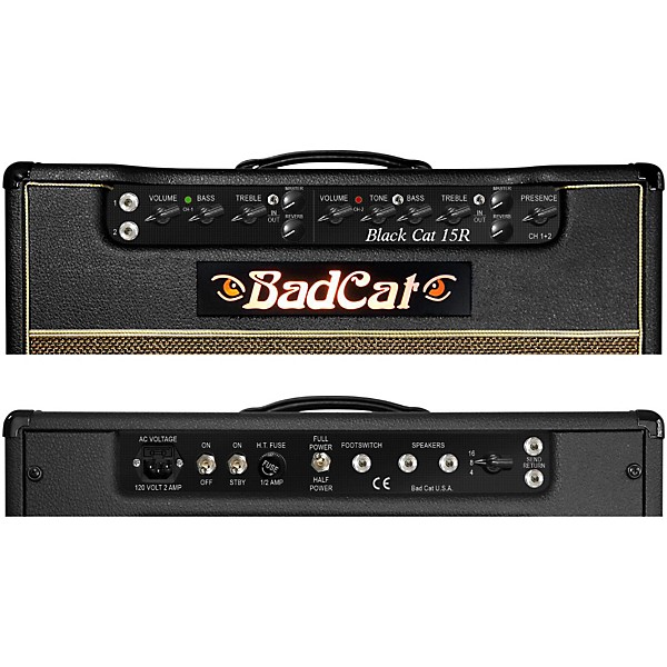 Open Box Bad Cat Black Cat 15w 1x12 Guitar Combo Amp with Reverb Level 2  194744912016