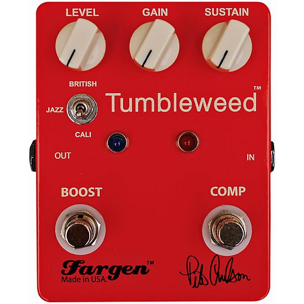 Open Box Fargen Amps Pete Anderson Tumbleweed Guitar Effects Pedal Level 1