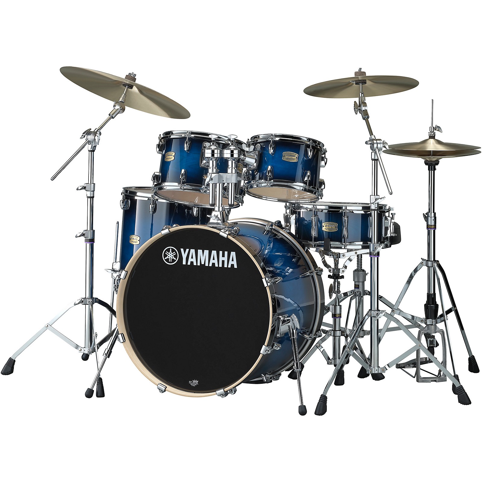 Yamaha Stage Custom Birch 5Piece Shell Pack With 22" Bass Drum Deep Blue Sunburst Guitar Center
