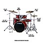Yamaha Stage Custom Birch 5-Piece Shell Pack With 20" Bass Drum Cranberry Red