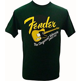 Clearance Fender Original Tele T-Shirt Green Medium