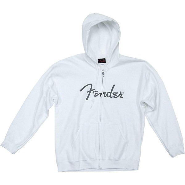 Fender Spaghetti Logo Hoodie White Extra-Large