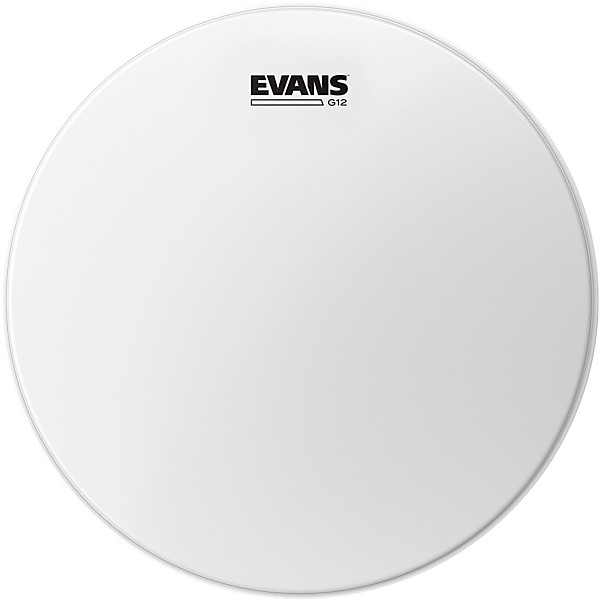 Evans G12 Coated White Batter Drumhead 8 in.