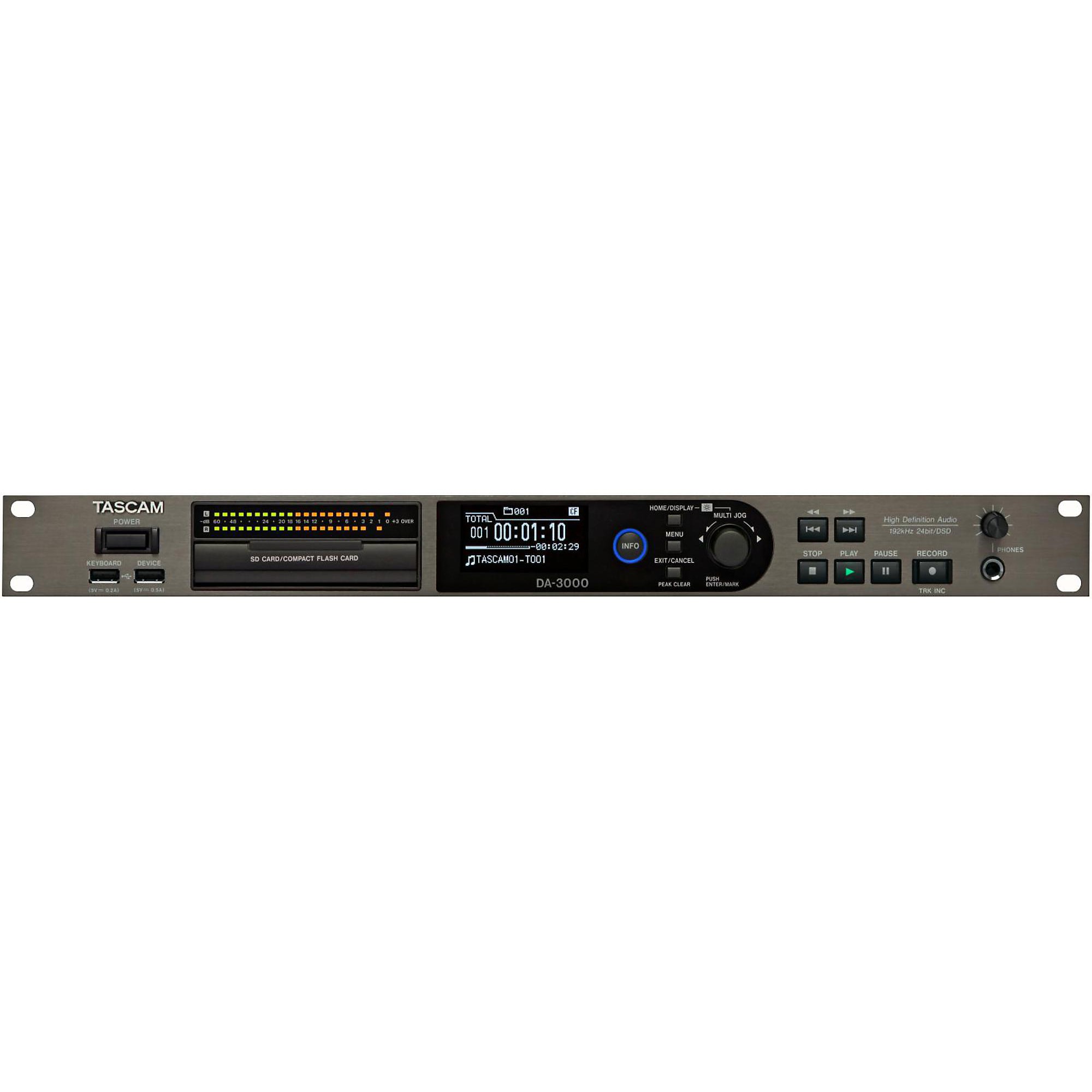 DTM・DAW TASCAM DA-3000 DA-3000SD | 2-Channel DSD/PCM Master Recorder and AD/DA