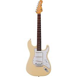 Open Box G&L Tribute S500 Electric Guitar Level 1 Vintage White Rosewood Fretboard