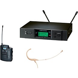 Audio-Technica 3000 Series Headworn Wireless Microphone System / C Band Beige C-Band
