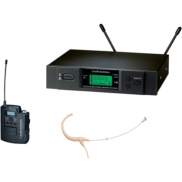 Audio-Technica 3000 Series Headworn Wireless Microphone System / D Band Beige D-Band