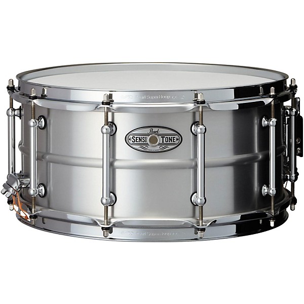 Pearl Sensitone Beaded Seamless Aluminum Snare Drum 14 x 6.5 in.