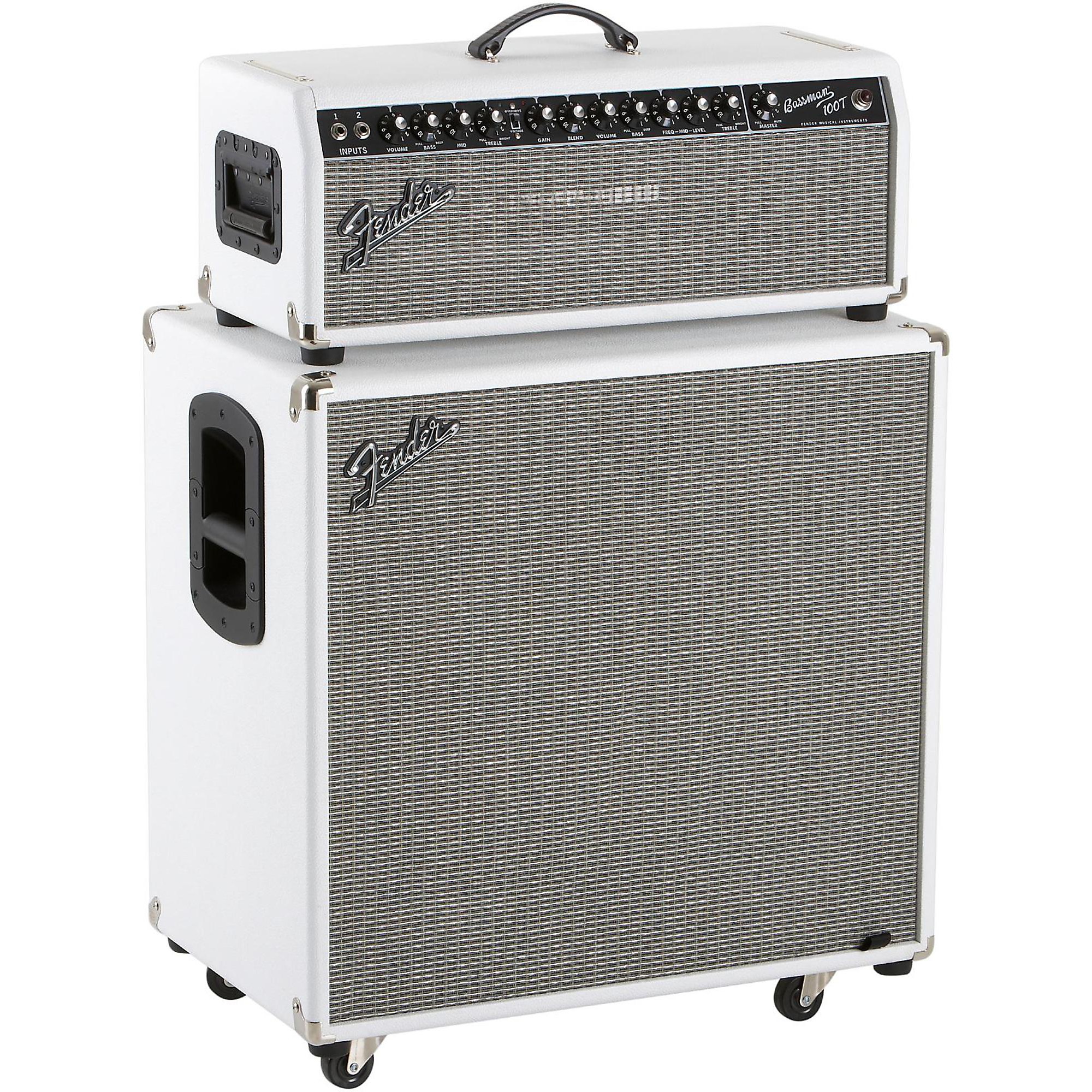 Fender Bassman Pro 100T 100W Tube Bass Head and 4x10 Neo