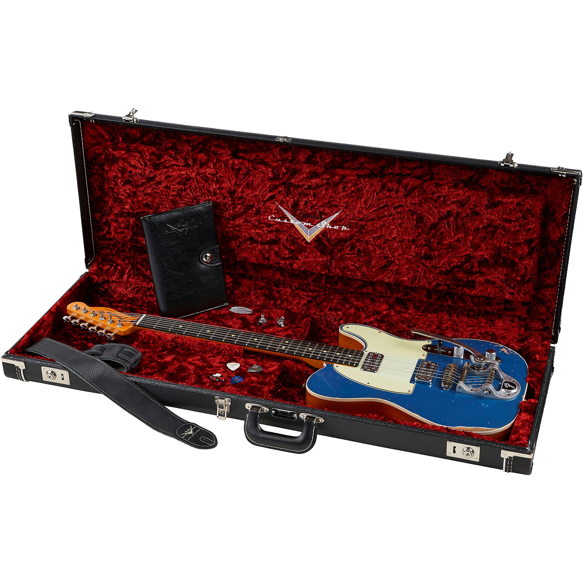 Platinum Fender Custom Shop Aged Lake Placid Blue | Guitar Platinum Fender Custom Shop Aged Lake Placid Blue | Guitar