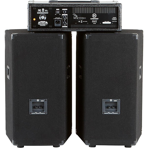 Harbinger M120 120W 4-Channel Compact Portable PA with 12" Speakers