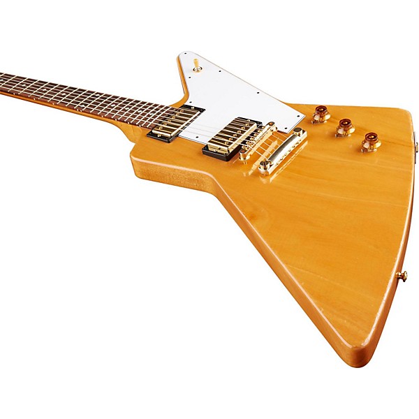 Gibson Custom 2014 1958 Mahogany Explorer Lightly Aged Electric Guitarl Natural