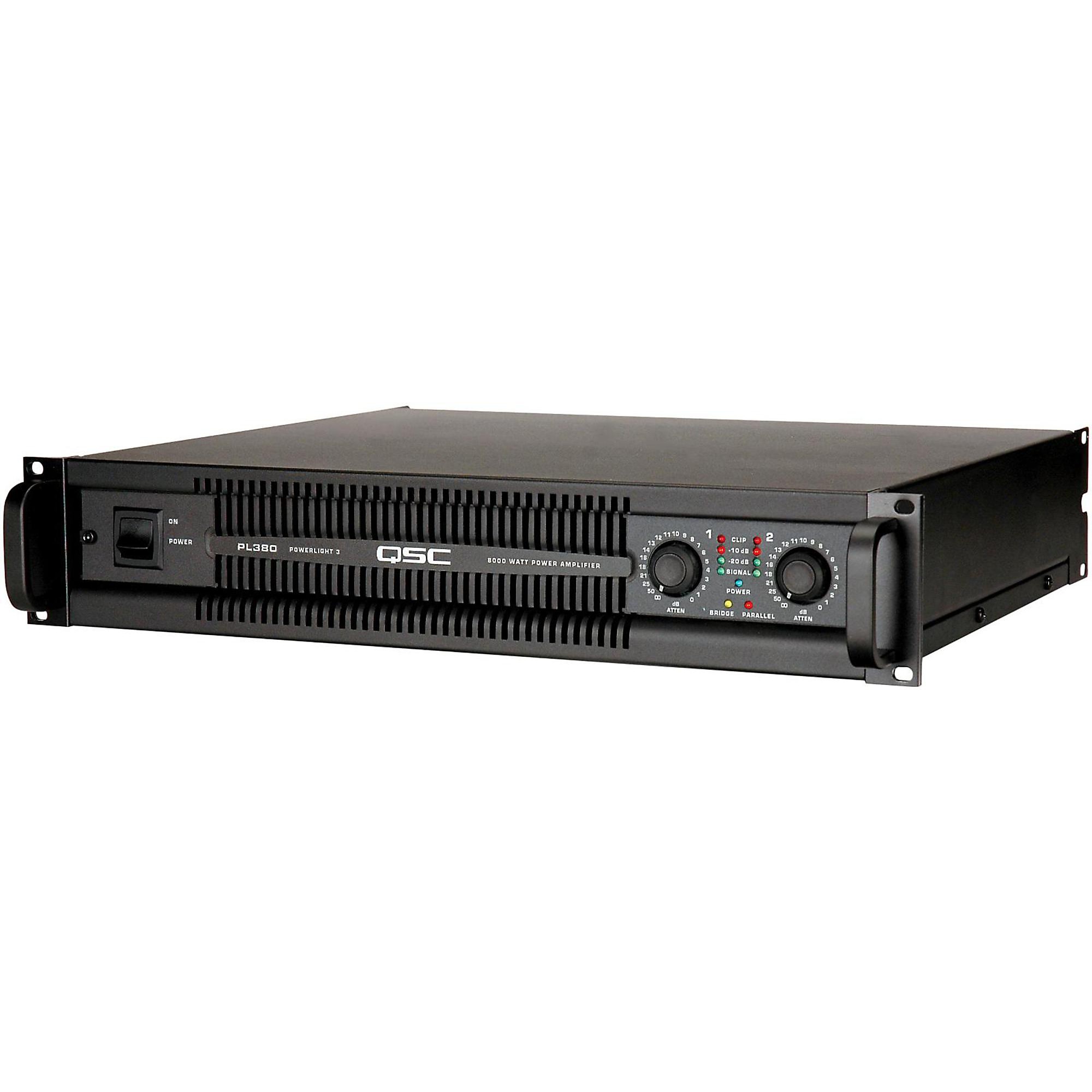 QSC PL380 PowerLite Amplifier | Guitar Center