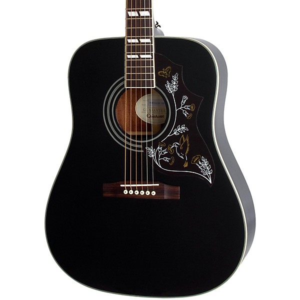 Open Box Epiphone Hummingbird Studio Acoustic-Electric Guitar Level 2 Ebony 197881149970