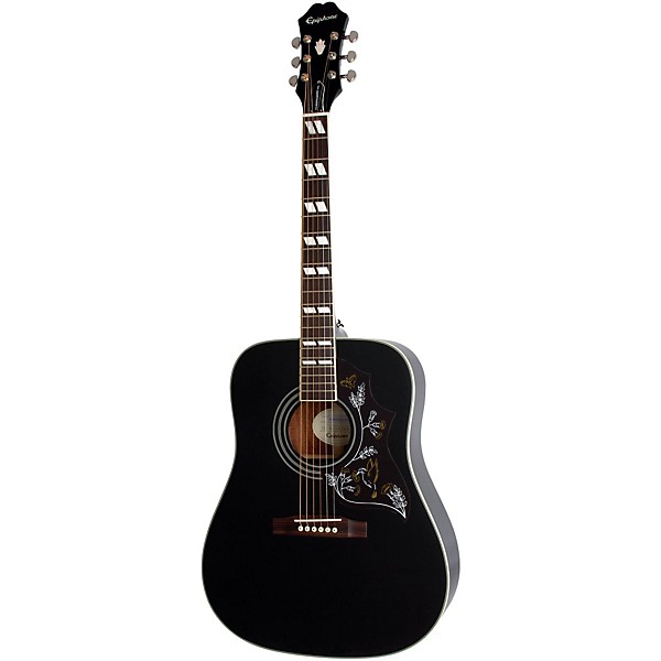 Open Box Epiphone Hummingbird PRO Acoustic-Electric Guitar Level 1 Ebony