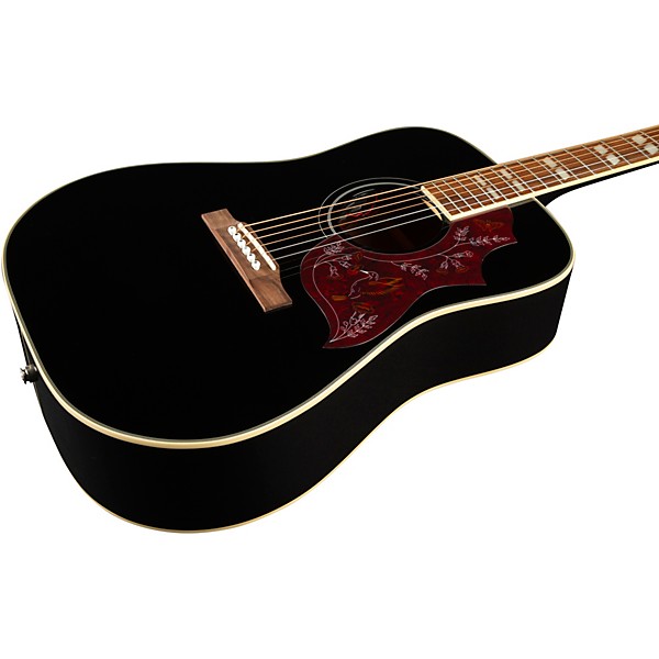 Open Box Epiphone Hummingbird Studio Acoustic-Electric Guitar Level 2 Ebony 197881149970