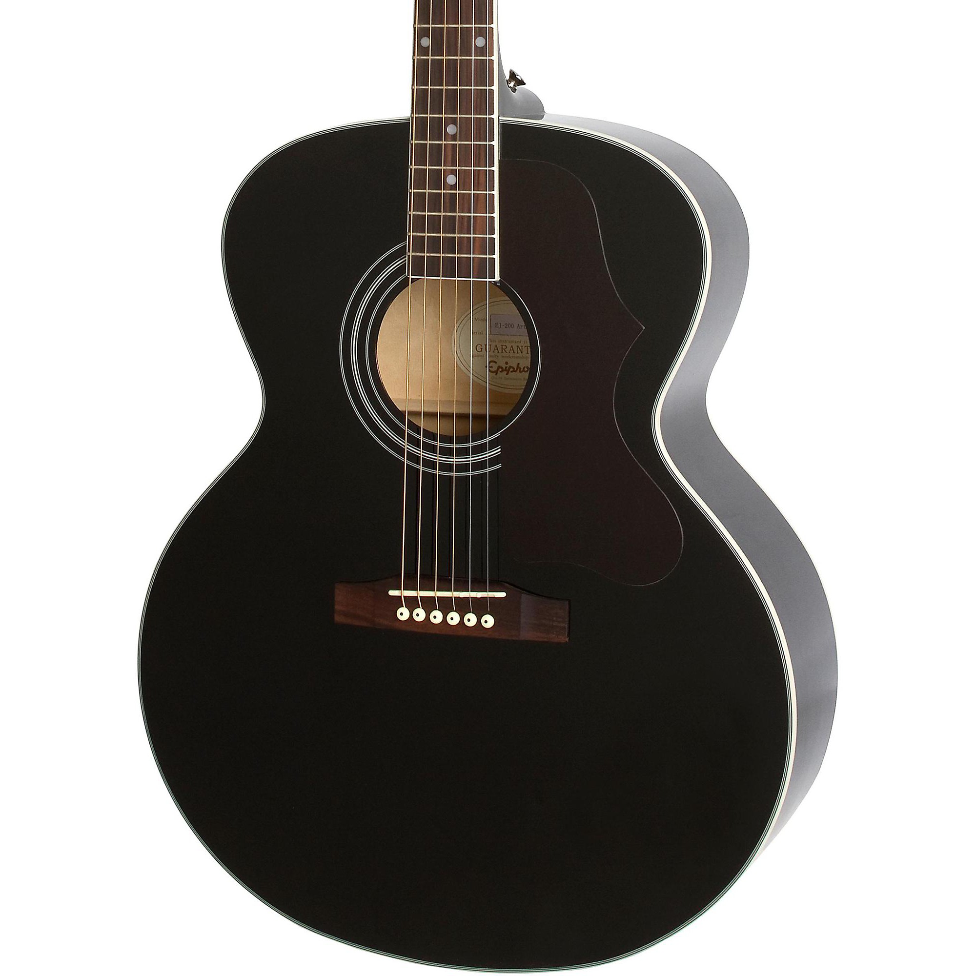 エピフォンej200 コウペー　アコースティックギター Epiphone EJ-200 Artist Acoustic Guitar Ebony | Guitar Center