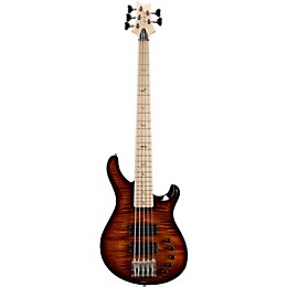 PRS Gary Grainger 5-String Electric Bass Guitar with Maple Fretboard Black Gold Burst