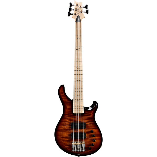 PRS Gary Grainger 5-String Electric Bass Guitar with Maple Fretboard Black Gold Burst
