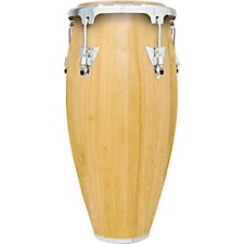 LP Junior Wood Congas with Chrome Hardware and Stand Natural