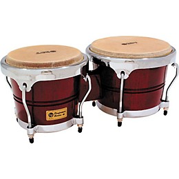 LP Performer Series Bongos With Chrome Hardware Dark Wood