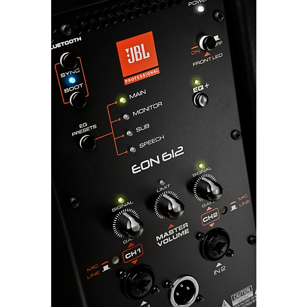 JBL EON612 1,000-Watt Powered 12" 2-Way Loudspeaker System With Bluetooth Control